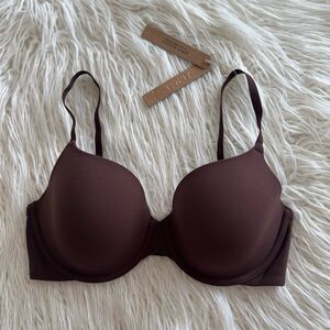 Skims Fits Everybody T-Shirt Bra Cocoa Size 32DD